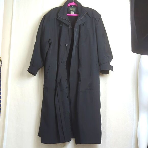 Vintage Trench Coat Grunge Louis Priano Rare 90's Sz 40
